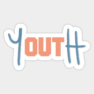 Youth cool trend Pun Themed Graphic Design Sticker